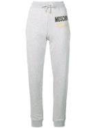 Moschino Couture Embroidery Track Pants - Grey