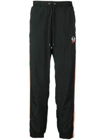 Selfmade By Gianfranco Villegas Striped Track Pants - Black
