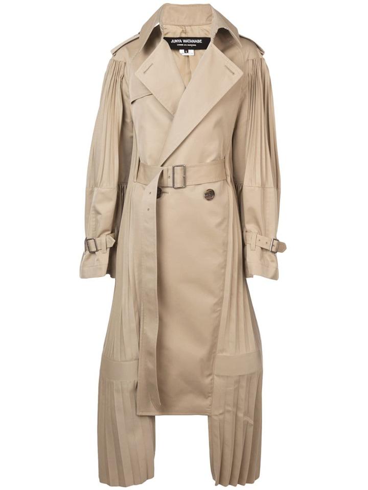 Junya Watanabe Gabardine Trench Coat - Nude & Neutrals