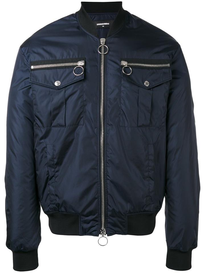 Dsquared2 Summer Bomber Jacket - Blue