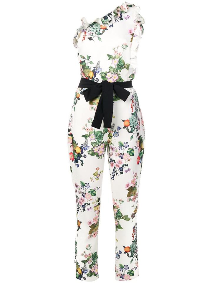Liu Jo Floral Tailored Jumpsuit - White