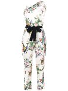 Liu Jo Floral Tailored Jumpsuit - White