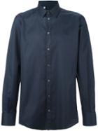 Dolce & Gabbana Patterned Shirt, Men's, Size: 39, Blue, Cotton