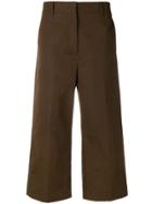 Prada Cropped Trousers - Brown