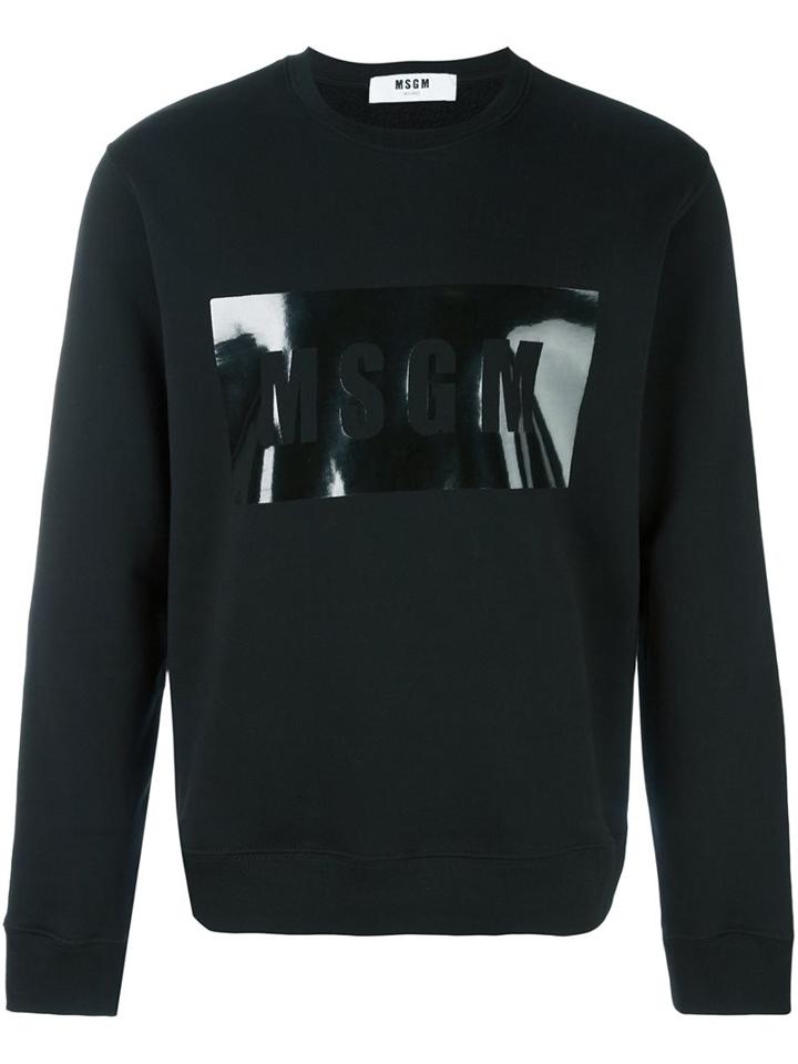 Msgm Tonal Logo Print Sweatshirt