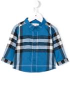 Burberry Kids Checked Shirt, Infant Boy's, Size: 6 Mth, Blue