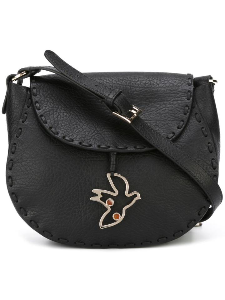Red Valentino Swallow Charm Cross Body Bag, Women's, Black
