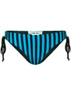Circus Hotel Striped Bikini Bottom - Blue
