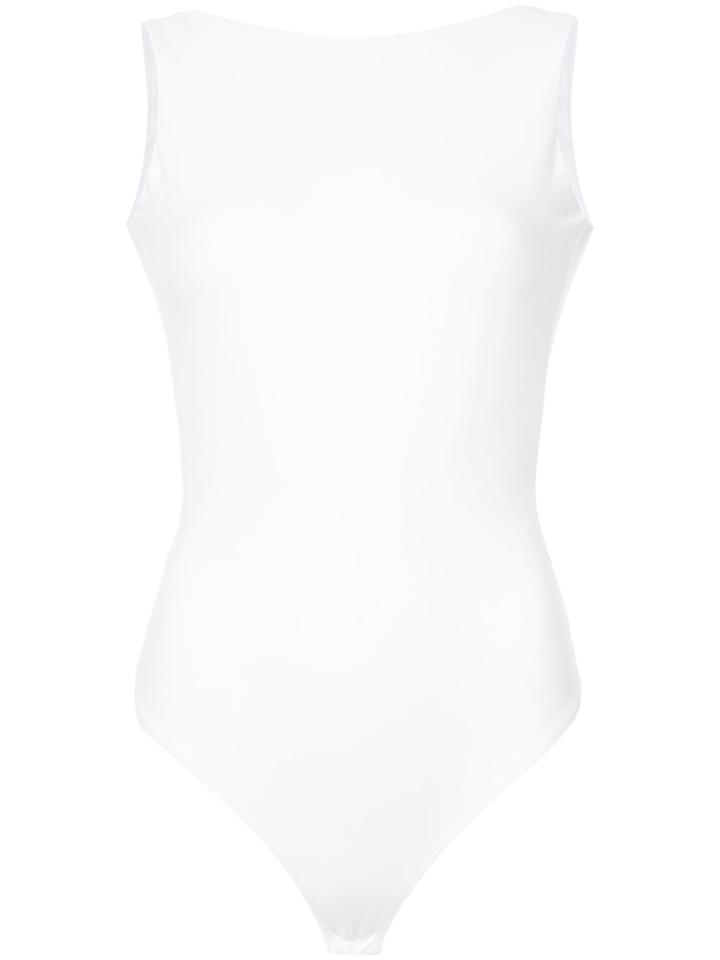 Alix Open-back Body - White