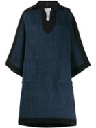 Maison Margiela Checked Poncho - Blue