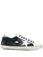 Golden Goose Superstar Distressed-effect Sneakers - Blue