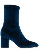 Sonia Rykiel Stretch Ankle Boots - Blue