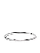De Beers 18kt White Gold Micropavé Diamond Bangle - Unavailable