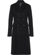 Prada Double Cashmere Coat - Black