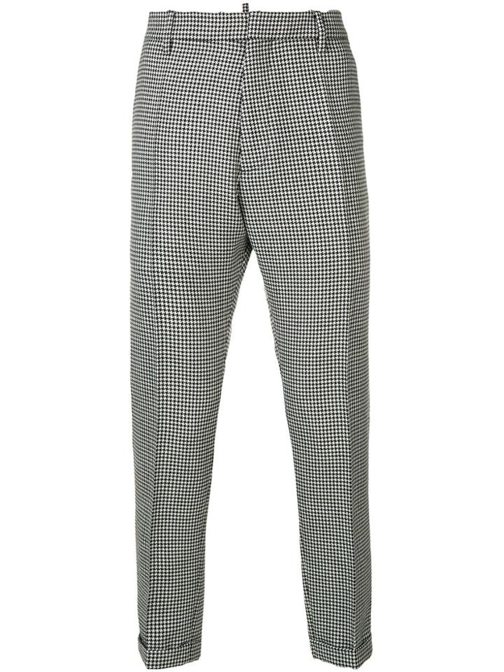 Dsquared2 Classic Houndstooth Trousers - Black
