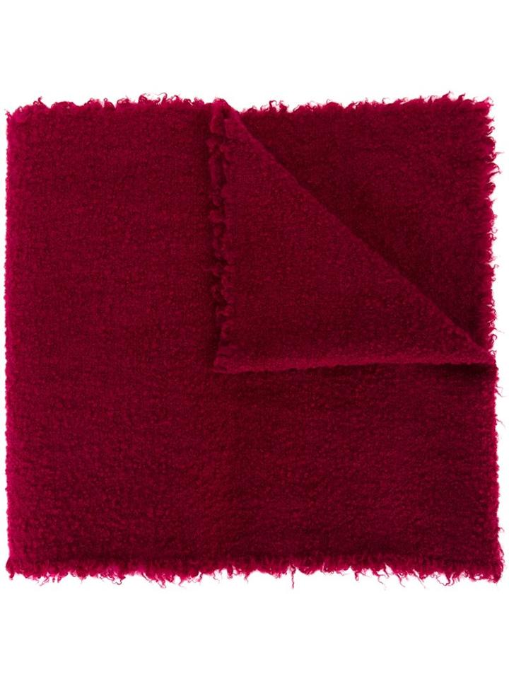 Faliero Sarti 'alexina' Scarf, Women's, Red, Polyamide/cashmere/virgin Wool