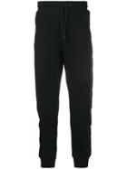 Emporio Armani Logo Stripe Track Trousers - Black