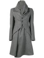 Comme Des Garçons Pre-owned Funnel Collar Coat - Grey