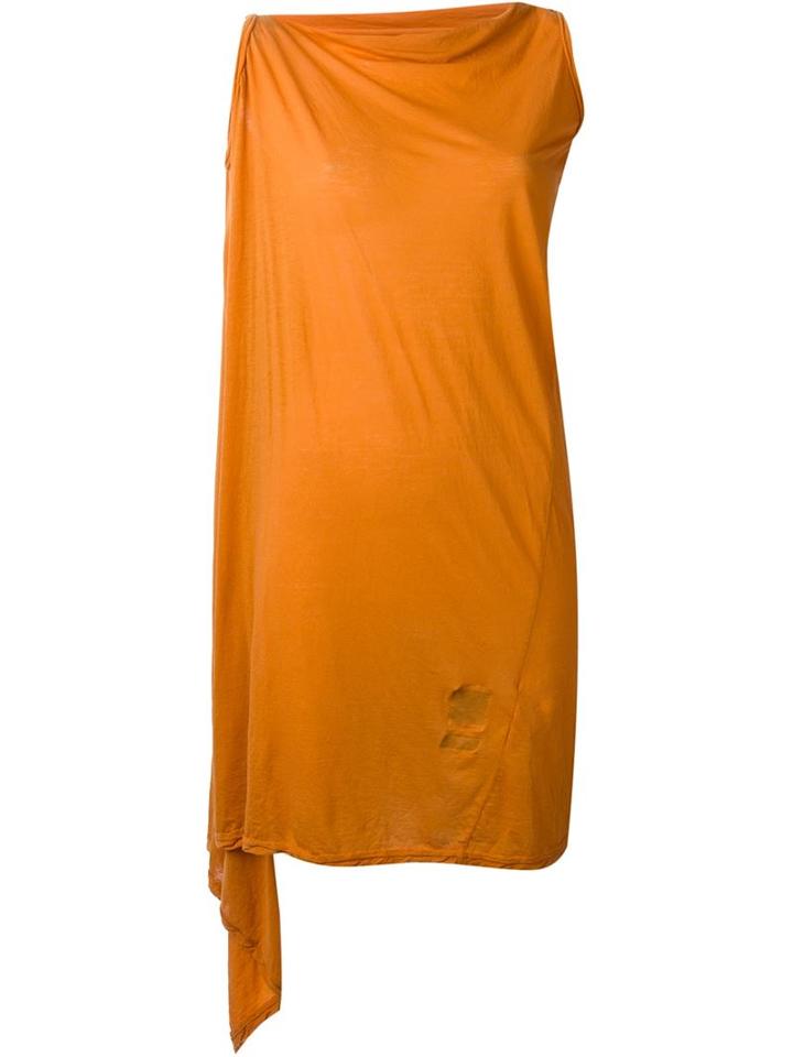 Rick Owens Drkshdw Asymmetric Jersey Dress