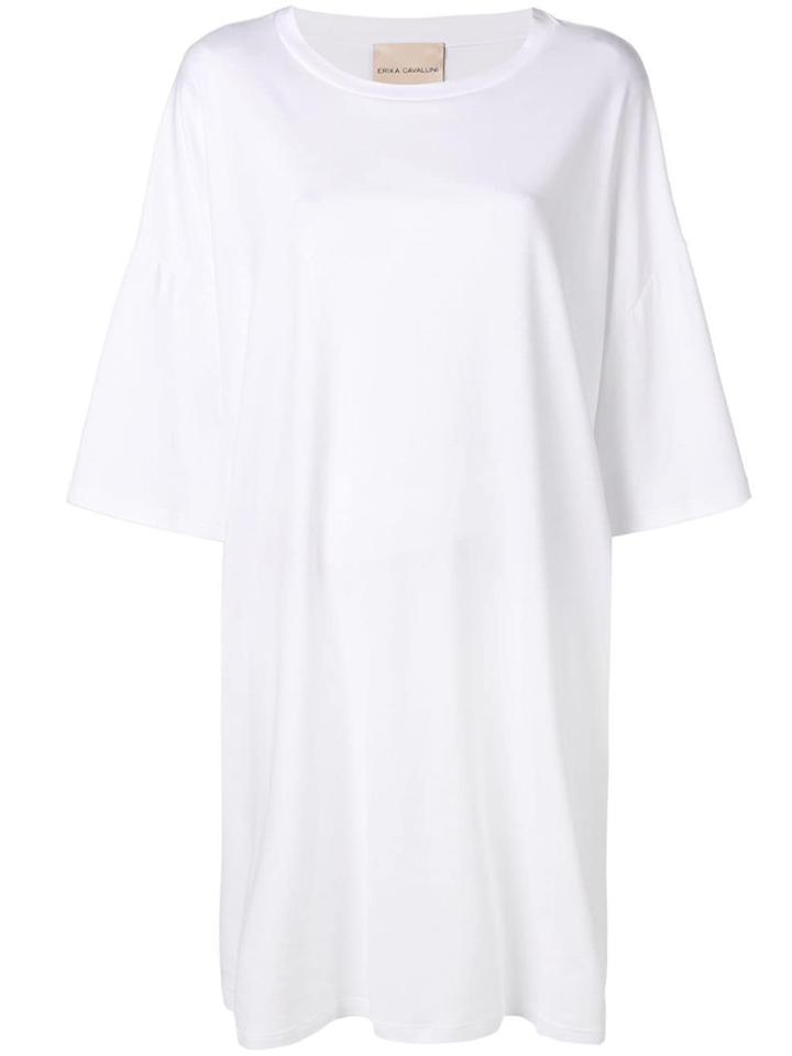 Erika Cavallini Oversized T-shirt Dress - White