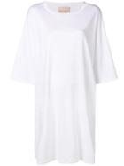 Erika Cavallini Oversized T-shirt Dress - White
