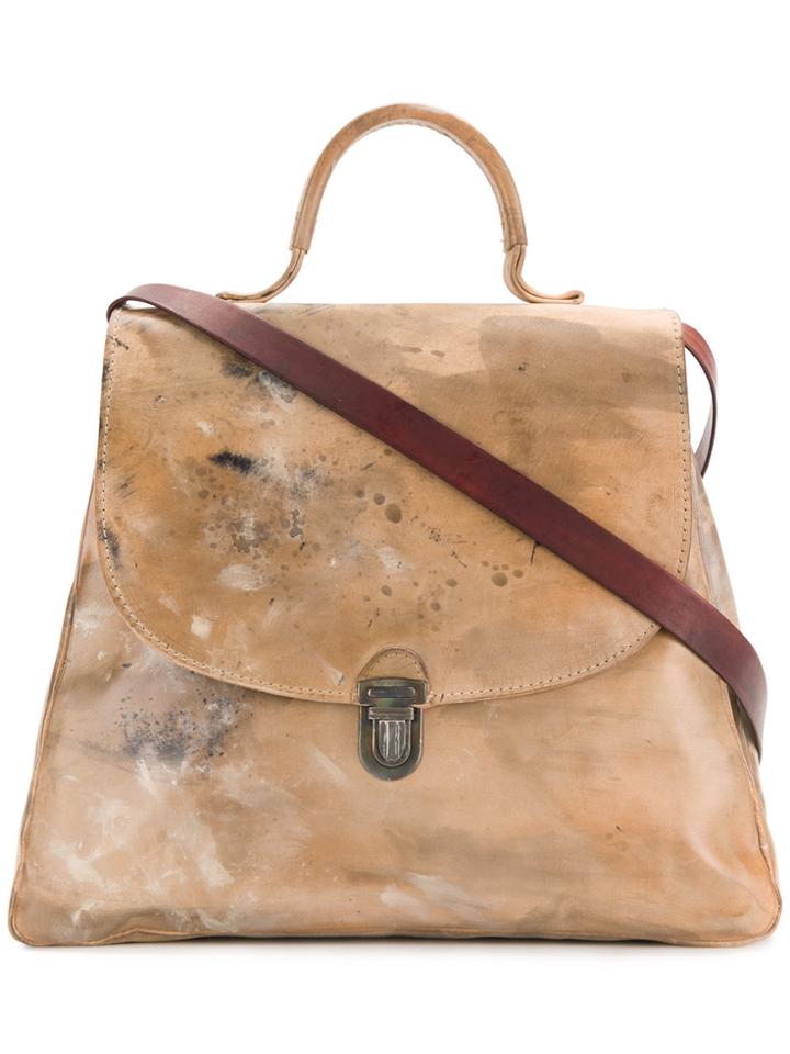 Cherevichkiotvichki Top Handle Tote Bag - Brown