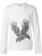 Ports 1961 Eagle Print Sweatshirt, Men's, Size: Xs, White, Cotton