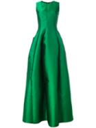 Maison Rabih Kayrouz Empire Line Dress, Women's, Size: 36, Green, Polyester/silk