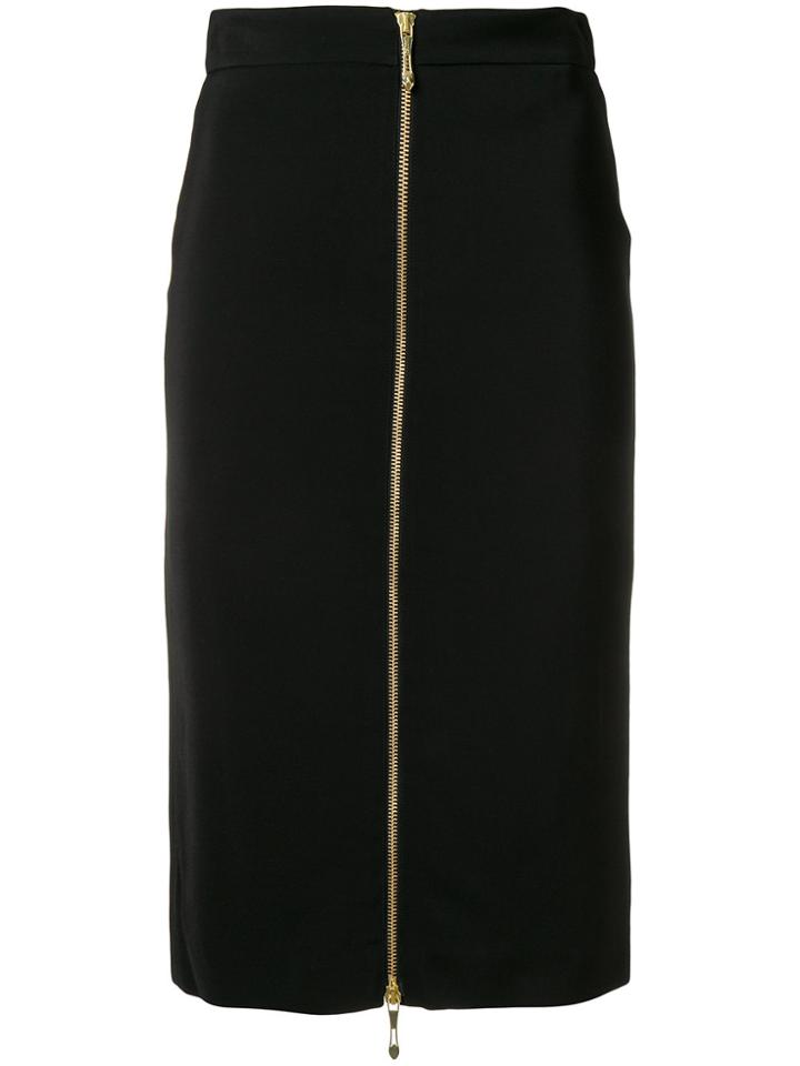Just Cavalli Zipped Pencil Skirt - Black