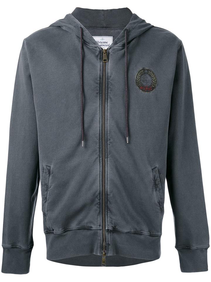 Vivienne Westwood - Classic Logo Hoodie - Men - Cotton - M, Grey, Cotton