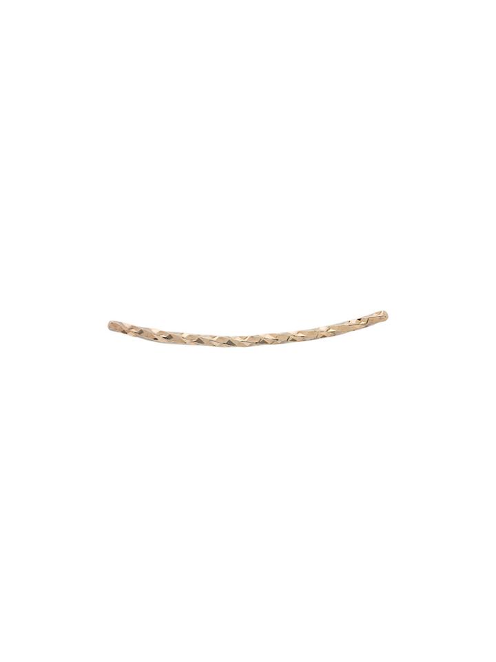 Maria Black 14kt Gold Diamond Cut Elipse Earring (right) - Metallic