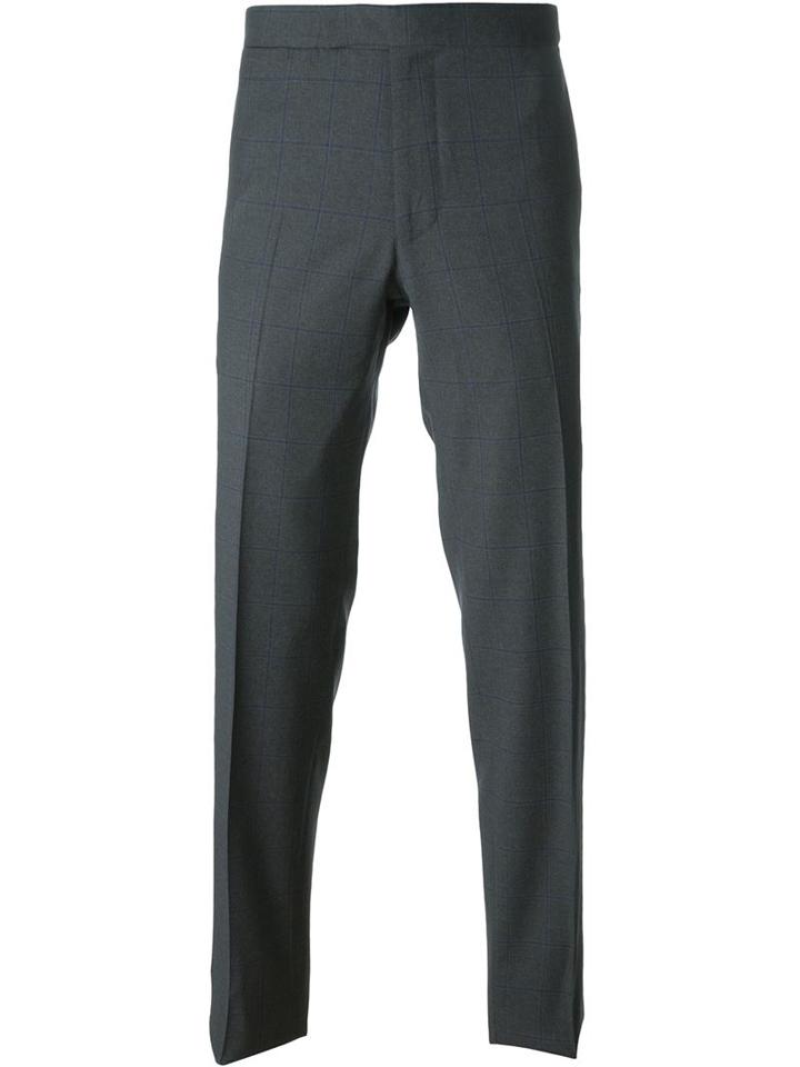 Fashion Clinic Slim Tailored Trousers, Men's, Size: 54, Grey, Viscose/wool