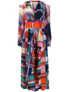 Dvf Diane Von Furstenberg Geometric Pattern Wrap Dress - Multicolour