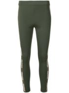 Mr & Mrs Italy Logo Side-stripe Leggings - Green