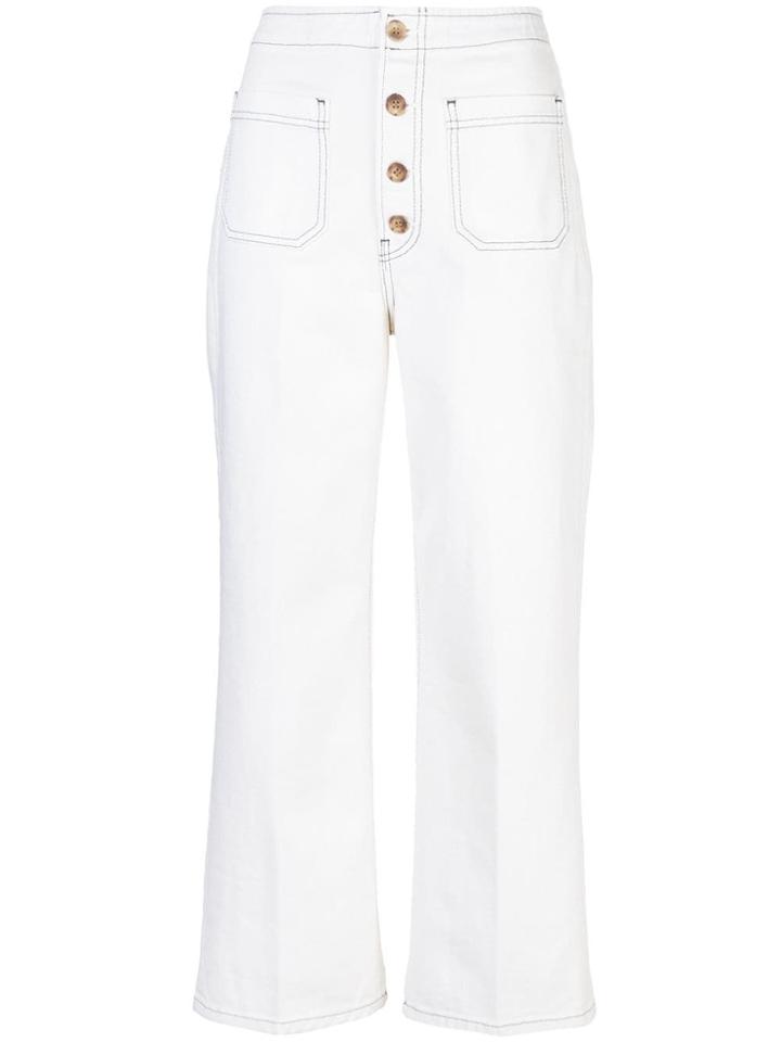Reformation Eloise Straight-leg Jeans - White