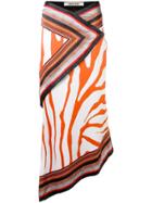 Roberto Cavalli Printed Panelled Skirt - Yellow & Orange