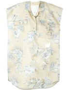 Maison Margiela Boxy Floral Blouse, Women's, Size: 40, Nude/neutrals, Cotton/linen/flax