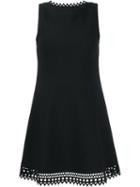 Alaïa Sleeveless Laser-cut Dress, Women's, Size: 44, Black,