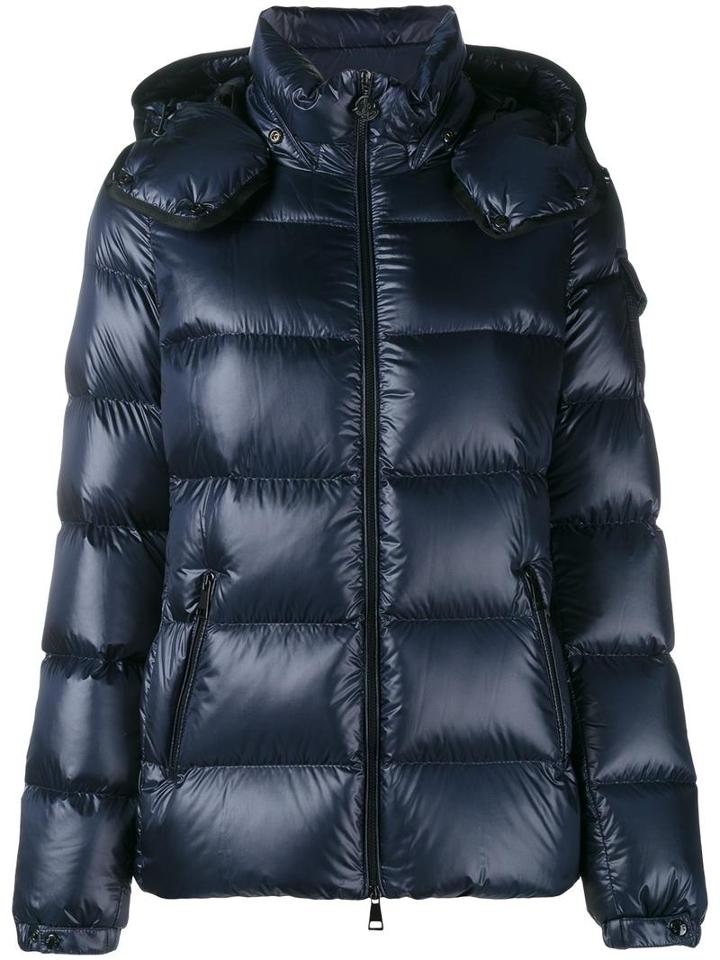 Moncler 'berre' Padded Jacket, Women's, Size: 2, Blue, Feather Down/polyamide