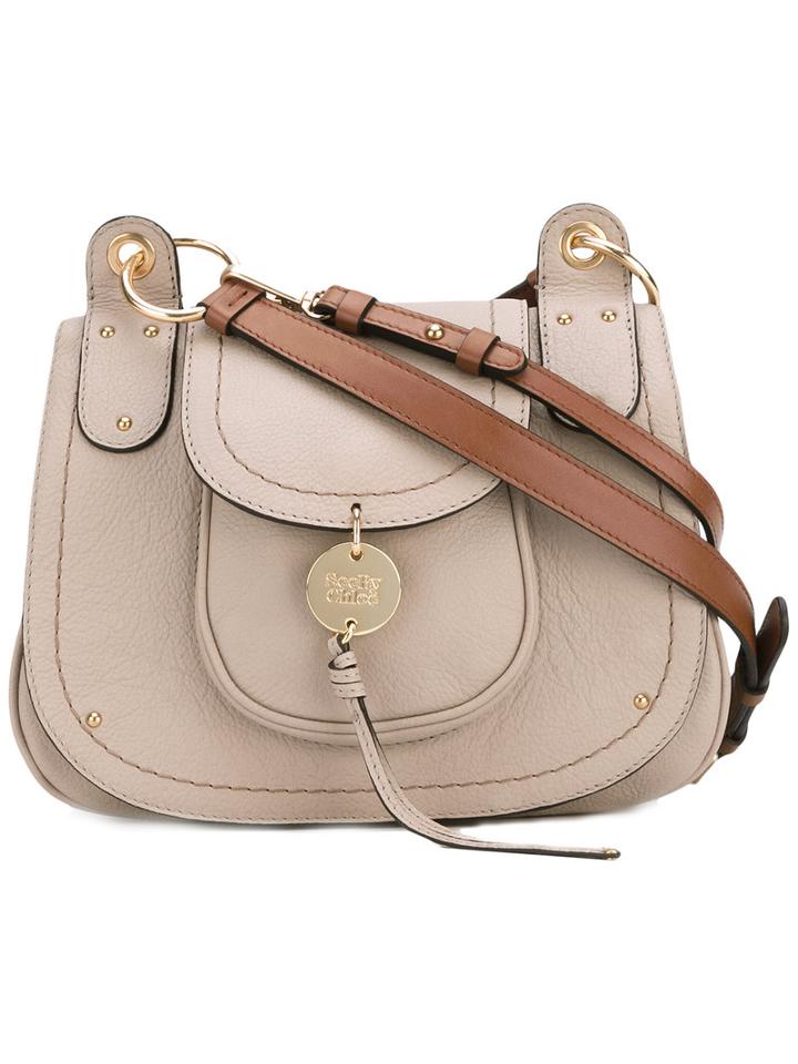 See By Chloé - Saddle Shoulder Bag - Women - Calf Leather - One Size, Women's, Nude/neutrals, Calf Leather