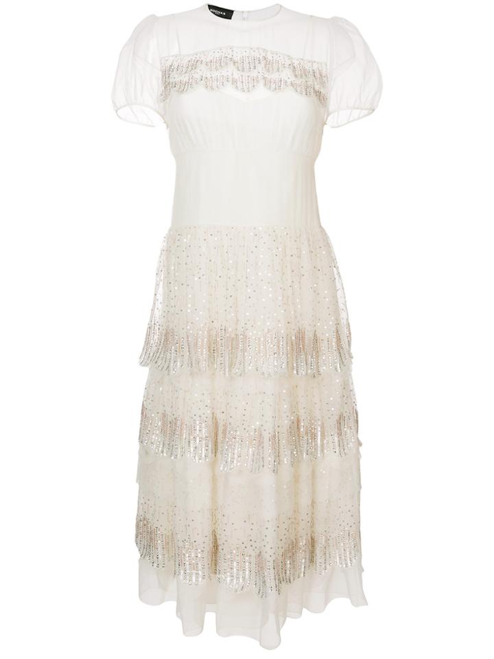 Rochas Sequin Embellished Tiered Dress - Unavailable