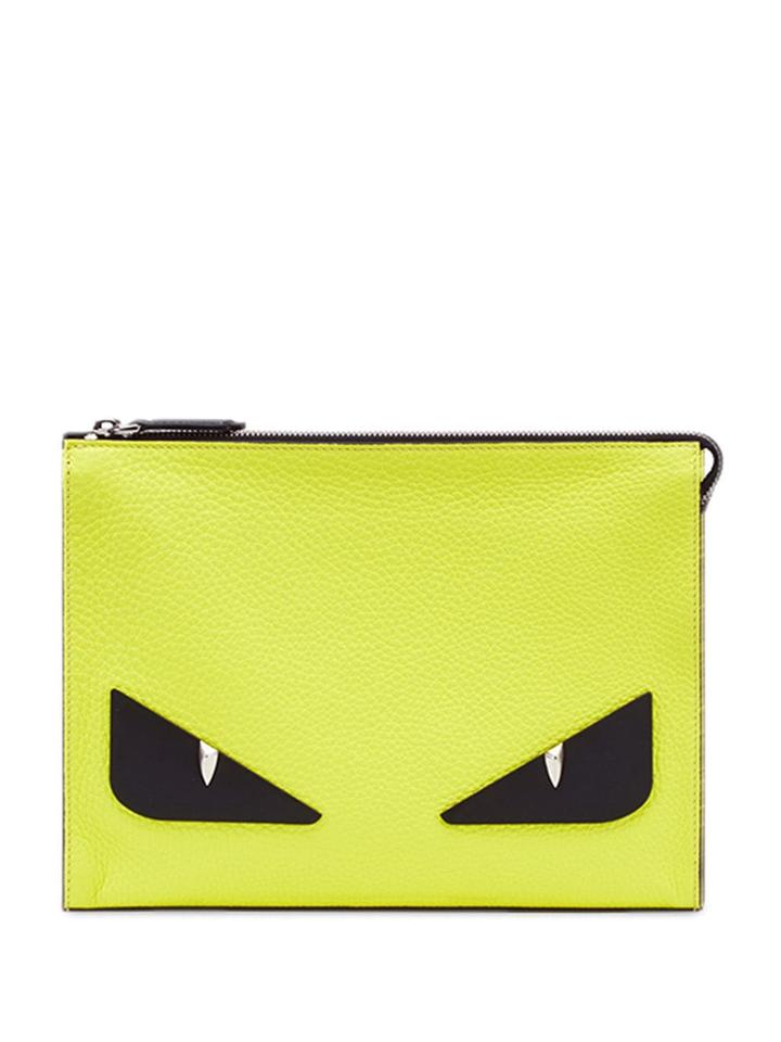 Fendi Bag Bugs Clutch - Green