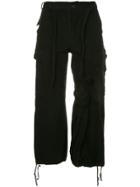 Comme Des Garçons Vintage Knot Detail Cargo Trousers - Black