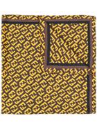 Fendi Monogram Scarf - Yellow