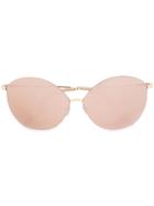 Victoria Beckham Frameless Tinted Sunglasses - Metallic