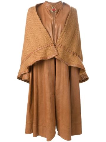 Roberta Di Camerino Pre-owned Layered Long Coat - Neutrals