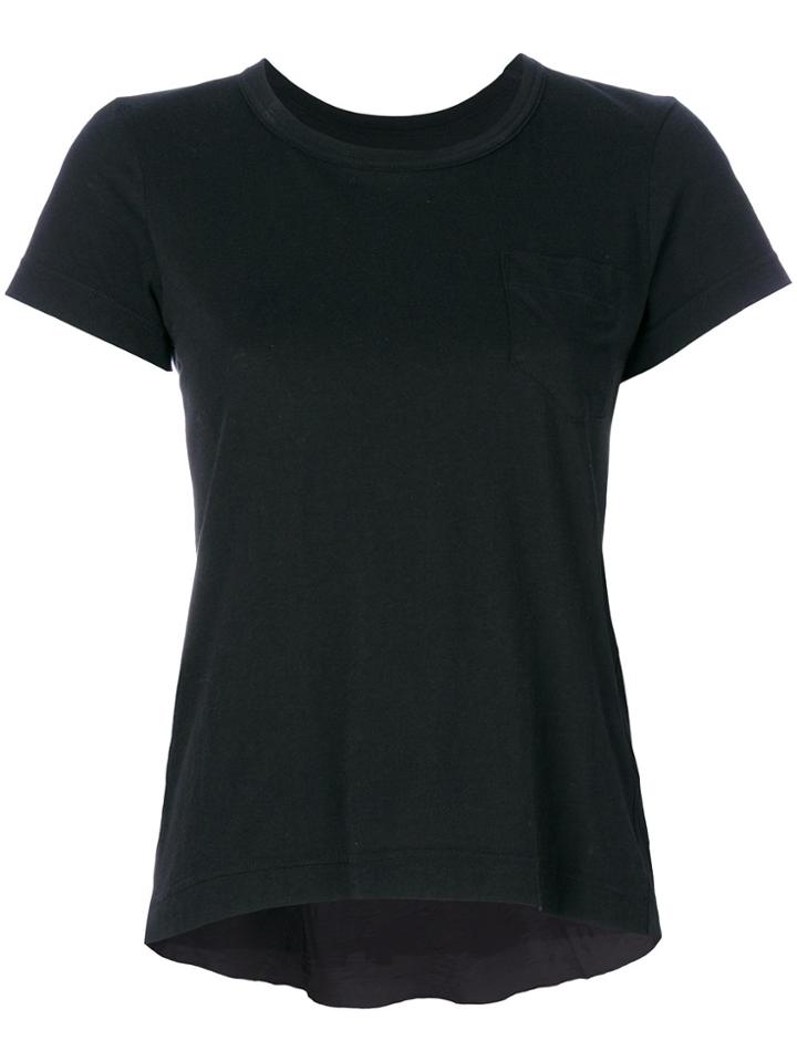 Sacai Flared Trapeze T-shirt - Black
