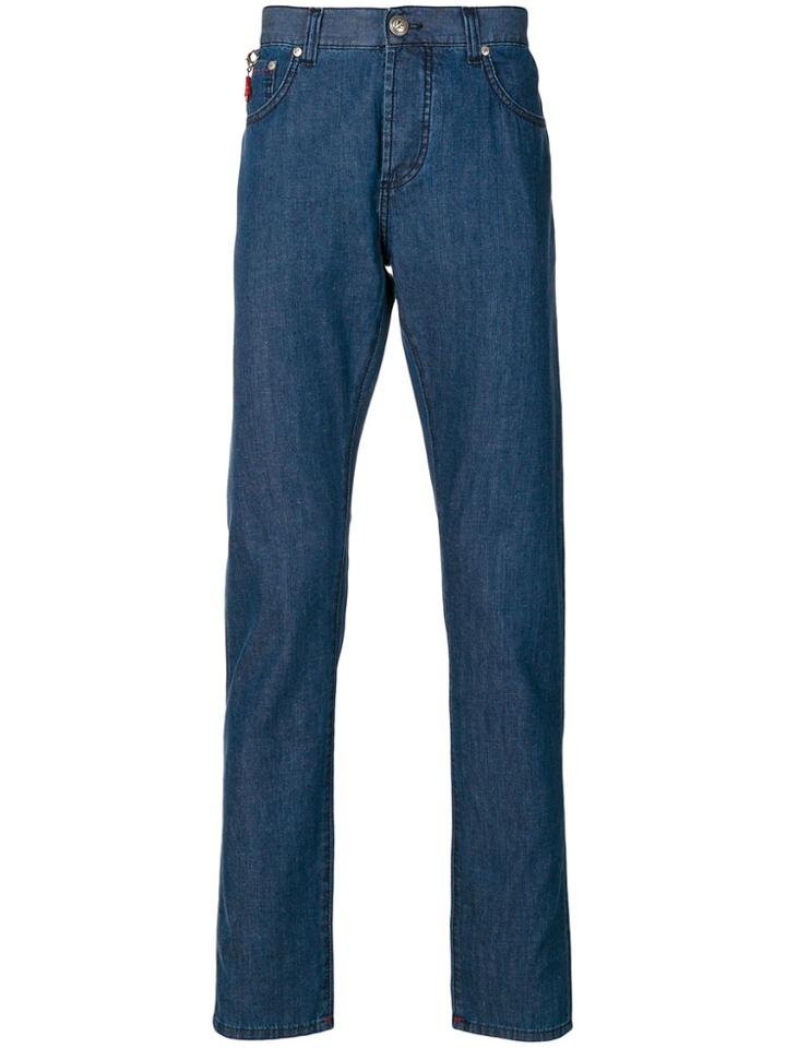 Isaia Classic Straight Leg Jeans - Blue