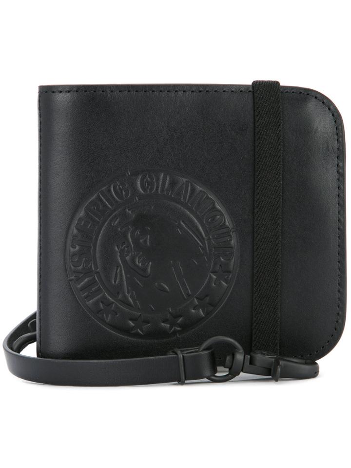 Hysteric Glamour Logo Embossed Wallet - Black