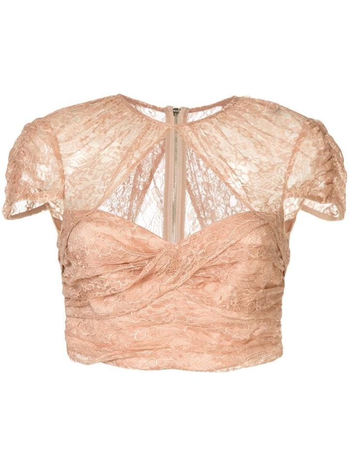 Alice Mccall Sweetly Cropped Top - Neutrals